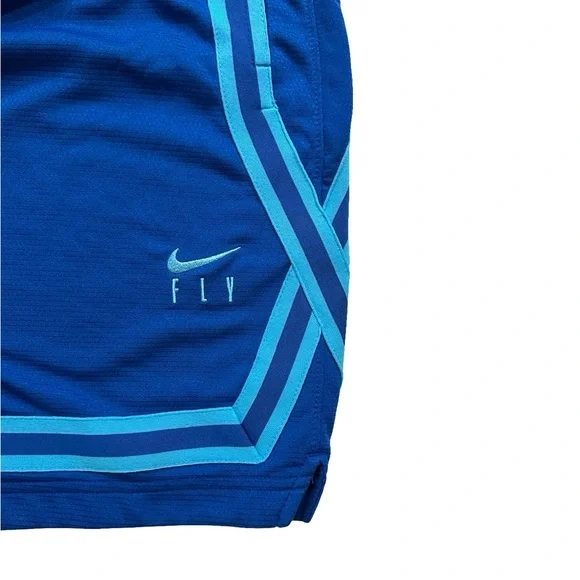 Nike Dri-FIT Blue Fly Crossover Women's Basketball Shorts Medium - Picture 4 of 6